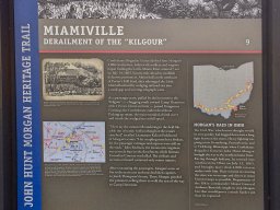 Markers &raquo; markers &raquo; Miami Twp &raquo; Miamiville &raquo; John Hunt Morgan Heritage Trail; off Glendale-Milford Rd on Little Miami Scenic Trail